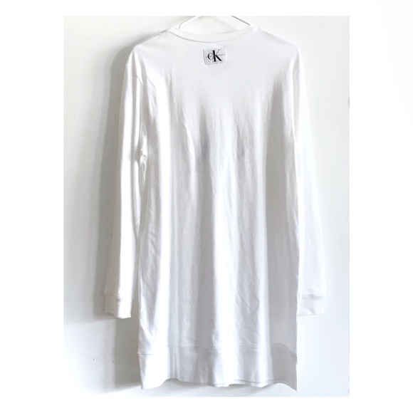 ✖️SOLD✖️Calvin Klein Cotton Logo Sleep Long Shirt - Picture 3 of 3